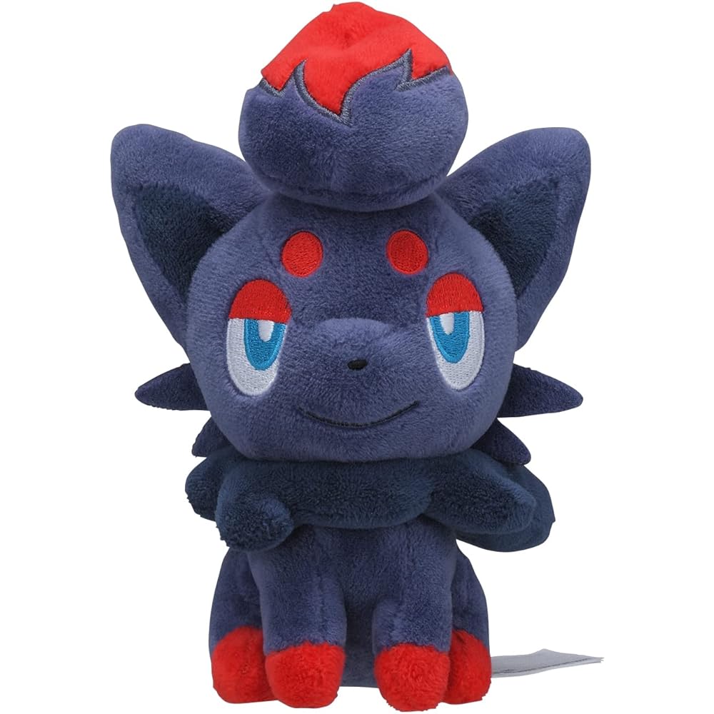 Pokmon Center Original Pokmon Fit Zoroa Plush Toy 14.5x10.5x12.5 cm Soft Stuffed Animal