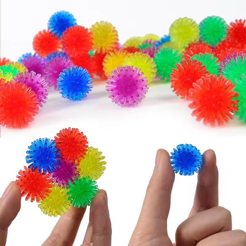 TPR Bayberry Ball Hedgehog Multi Color Mini Massage Ball Foot Massage Ball Airout Yoga Stress Soft Squeezing Plush Toy