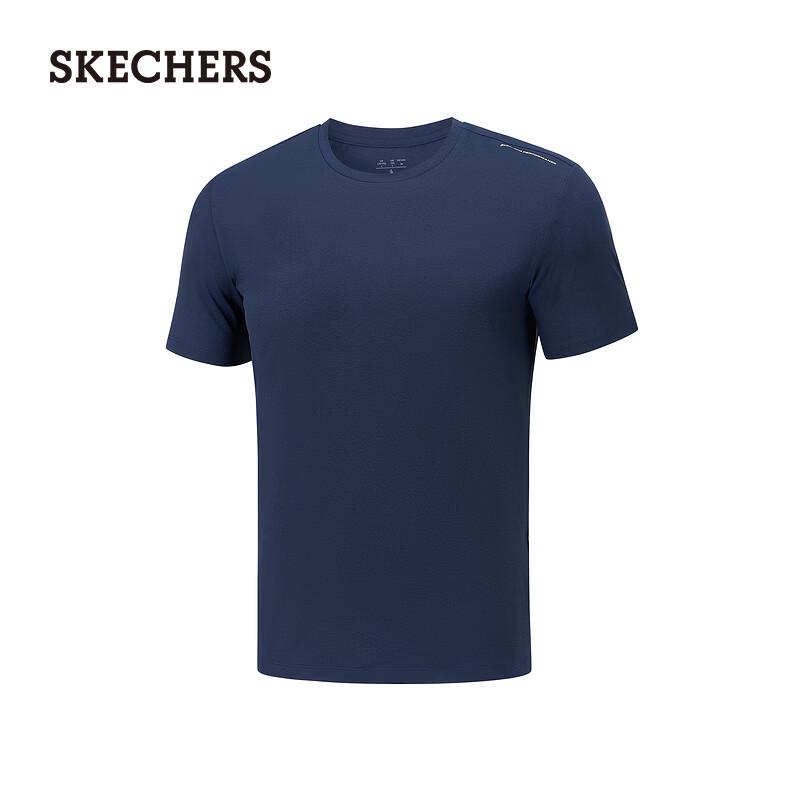 Skechers Men's Lightweight Moisture-Wicking Knit Short Sleeve T-Shirt