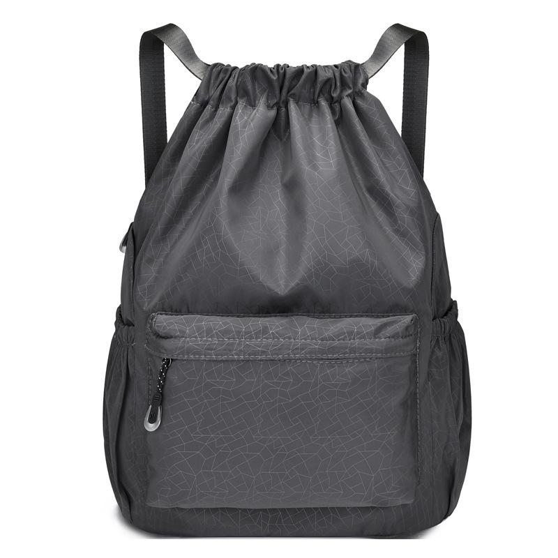 Schoolbag bundle mouth bag drawstring backpack women's 1011 new simple travel outdoor large capacity sports basketball bag backpack