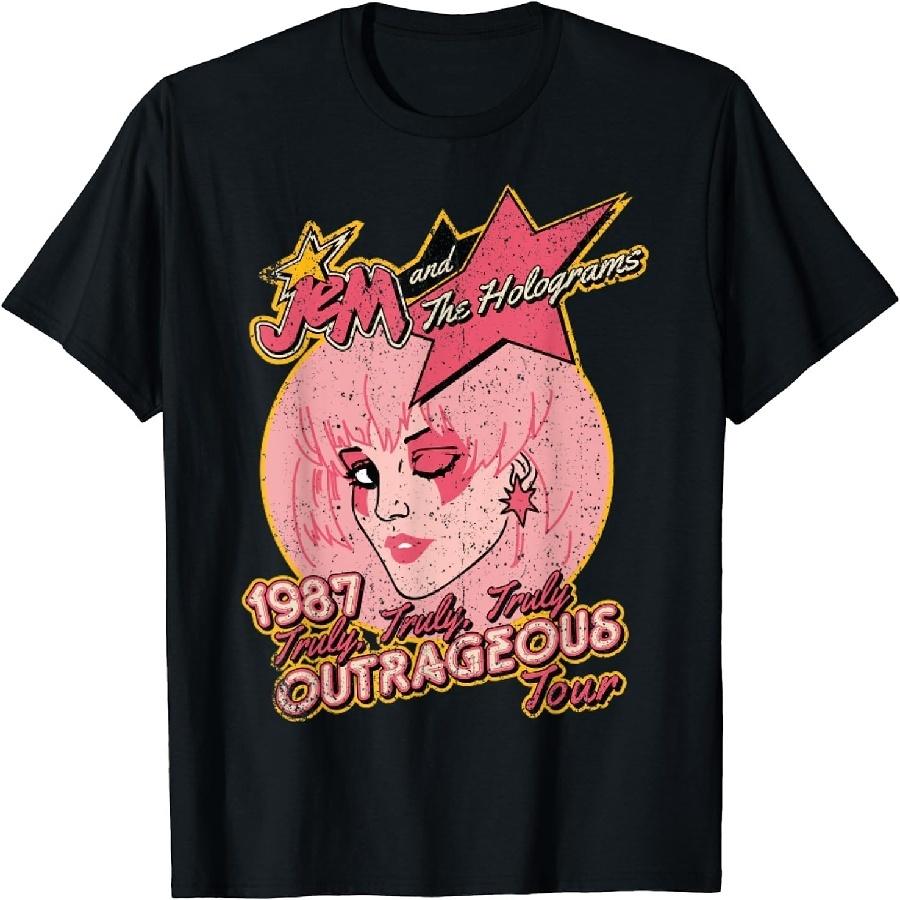 Винтажная футболка Berentoya Jem Outrageous Tour XXXXXL чёрный