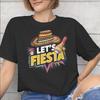 Lets Fiesta Cinco De Mayo Graphic Printing T Shirts Men Women Cotton Tee Shirt Clothing