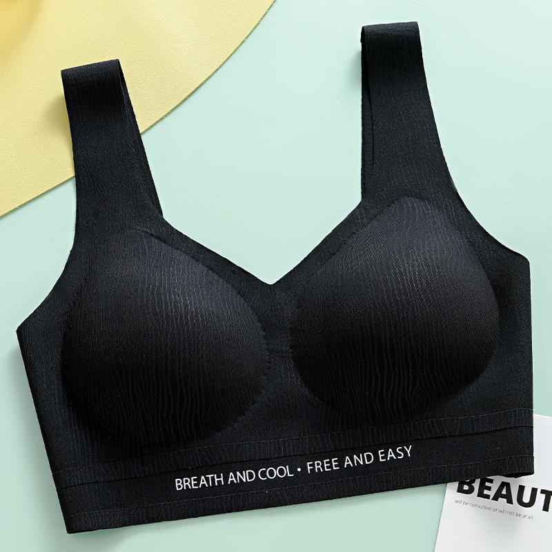 Seamless Gathering Bra Women's Underwear Women's Comfort Sports Beautiful Back No Steel Ring Collection Accessory Vest One-piece Bra