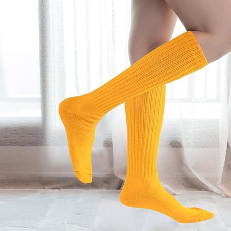 Calf Socks Slouch Socks Scrunch Stacked Socks Ribbed Knit Scrunchie Boot Socks for Women Girls