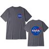 Logo Retro Nasa Vintage Look Space Short Sleeve Mens Cotton Tshirt Tee Tops