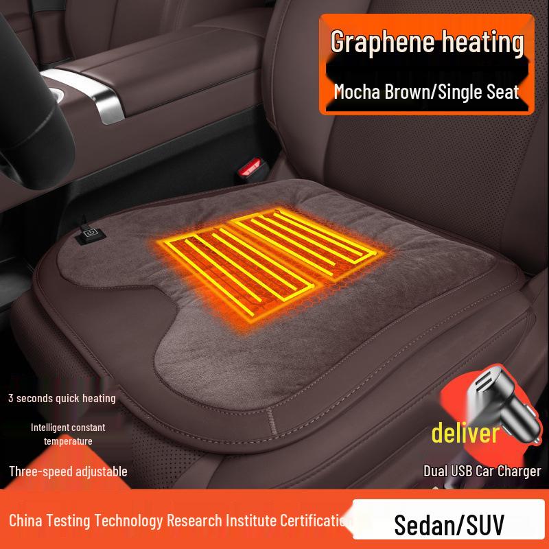 Flannel Heated Seat Cushion for Volvo XC60/S60/XC40/S90/V60/XC90