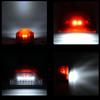 24V Universal LED License Plate Light, 6-LED Truck License Lamp with White Light, Replacement Light for Trailers & O1I8