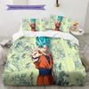 Dragon Ball Fire Bedding Set Soft Microfiber Duvet Cover Breathable