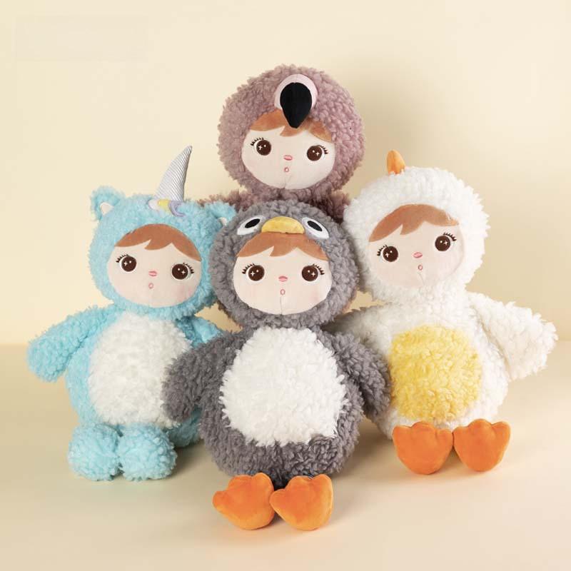 Adorable Long Plush Unicorn Flamingo Penguin Chicken Stuffed Animal Toys