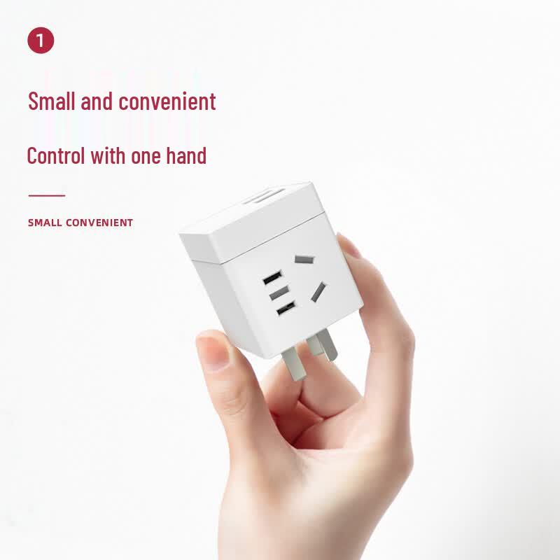 Deli Cube Multi-function Power Socket & Travel Adapter CN plug (adapter included)