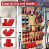 Wall Mount Power Tool Battery Holder ABS Tool Storage Rack Drill Tool Hangers Battery Mount Holder for Milwaukee M12 12V