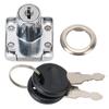 4pcs Durable Drawer Lock with Key Keyed Alike Cylinder Drawer Lock Security Cabinet Cam Lock  Office