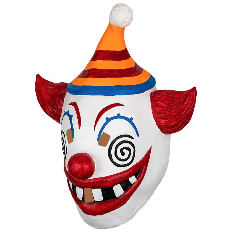 Lachender Clown-Kopfschmuck, Party-Latexmaske One size fits all adults rot