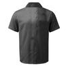 Summer Lapel Casual Short Sleeve Button Men'S Striped Shirt Men'S Wear