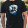 T-Shirt Men Shark Portrait Motif Cotton Size XS To 5XL