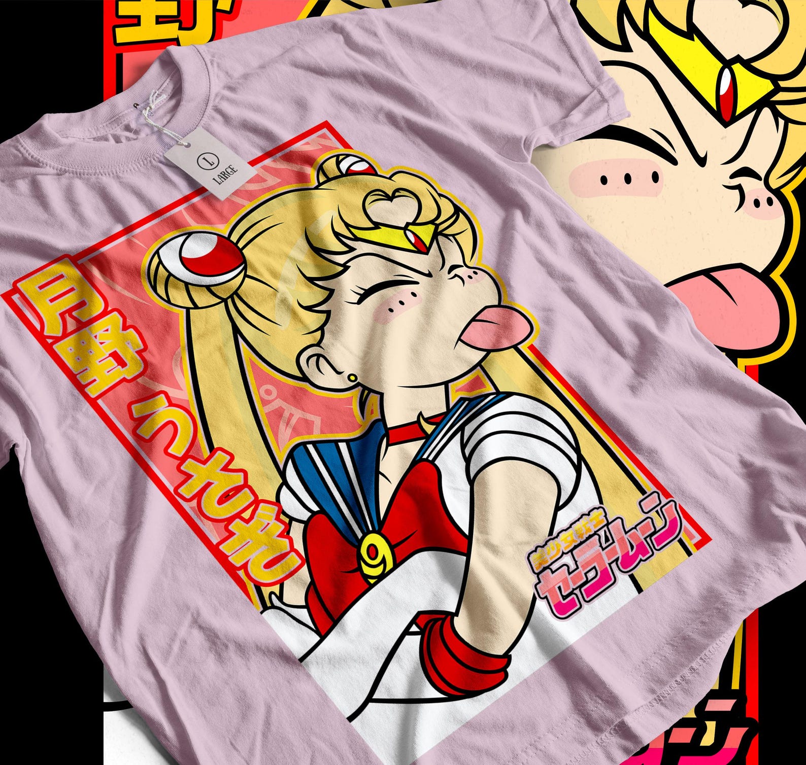 Unisex Waifu Material Anime T-Shirt, Anime Woman Shirt XL