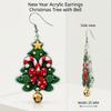 2D Printed Christmas tree and Christmas Tree Acrylic Earrings