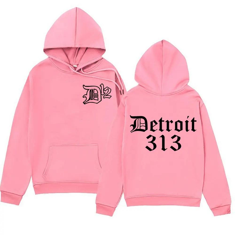 Famous band rapper Eminem Zipper hoodie trend print 313 men and women fashion hoodie sportswear streetwear