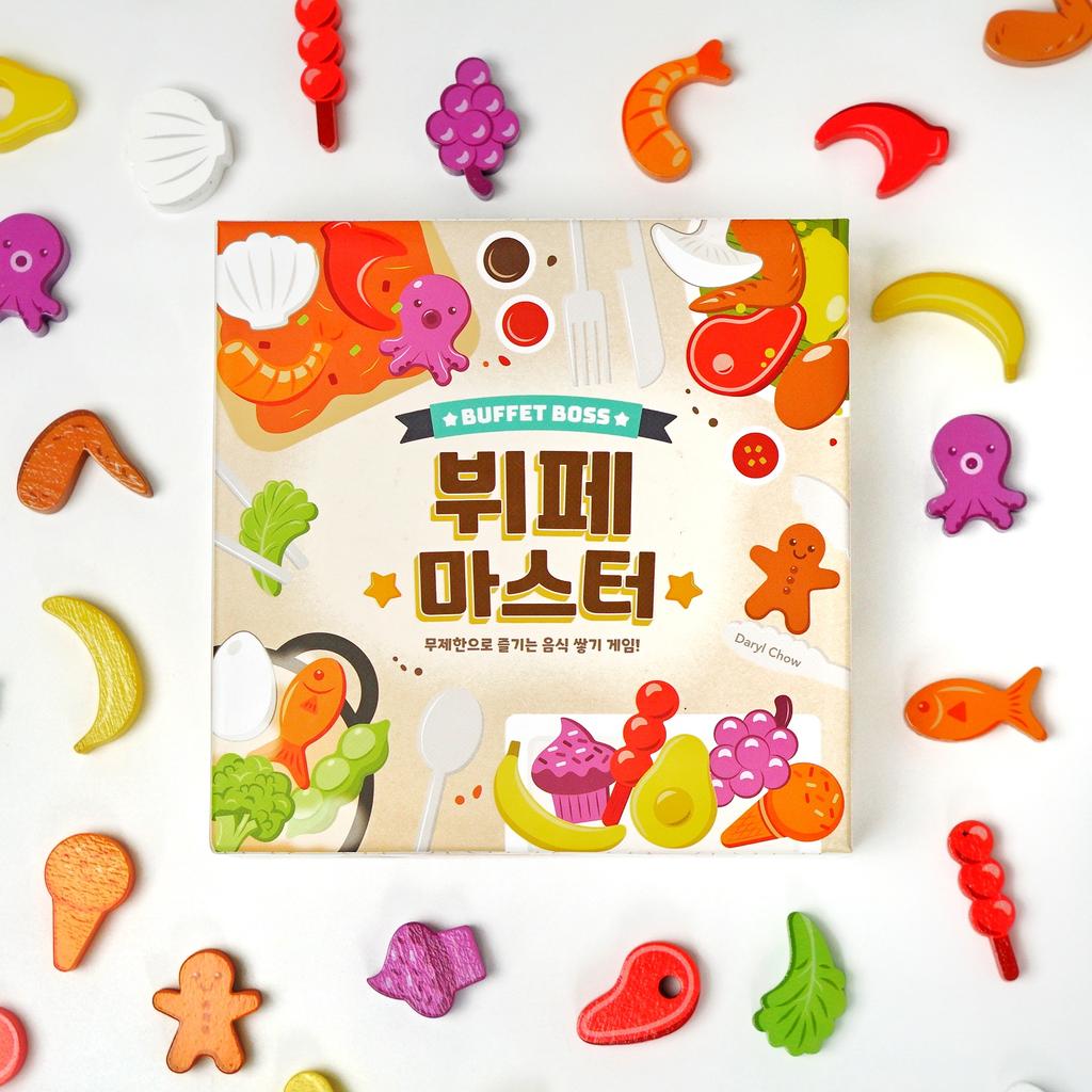Buffet Master Board Game: Food Stacking Dexterity Balance for Kids
