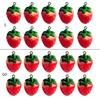 10 Pack Resin Strawberry Realistic Fruit Charm Simulated Strawberry Pendant Jewelry Making Accessories Jewelry Supplies