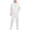 Nike Embroidered Letter Logo Hoodie With Fleece Lining Men Hoodie Light-Bone FV4024-072