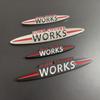 New 3D Metal John Cooper Works Car Front Grill Emblem Badge For Mini Cooper S R50 R52 R53 R55 R56 F54 F55 F56 F60 Accessories