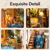 Original Garden House Kit Book Shelf Insert Easy Assemble Toys Gifts for Kids Girls Home Decoration Book Nook for Daily Use