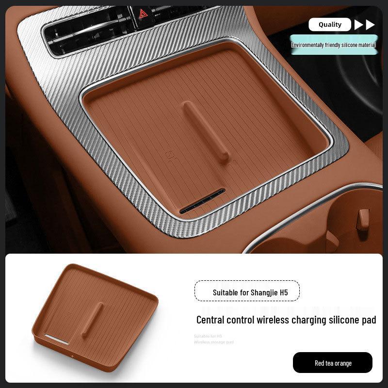 

Shangjie H5 Silicone Wireless Charging Pad & Anti-slip Phone Mat for Car Interior Décor