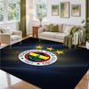 Fenerbahçe FC Design Crystal Velvet Rug Soft Decorative Mat for Bedroom Entrance