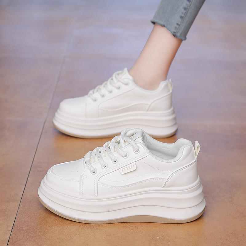 Women's Thick Soled Vulcanized Shoes - Multifunctional Board Shoes 2025 Spring Autumn Fashionable Popular Casual Sports Shoes