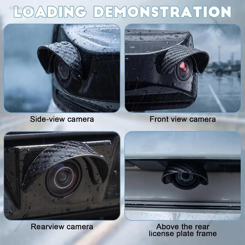 Xiaomi Universal Car Backup Camera Rain Cover Self-adhesive Waterproof 360 Front Rear Lens HD Anti-scratch Sunshade Auto Accessories
