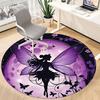 1pc Fairy Moonlight Office Round Area Rug, Indoor Mat Suitable ForOffice, Under Office Chairs Bedroom Living Room Home Decor T146