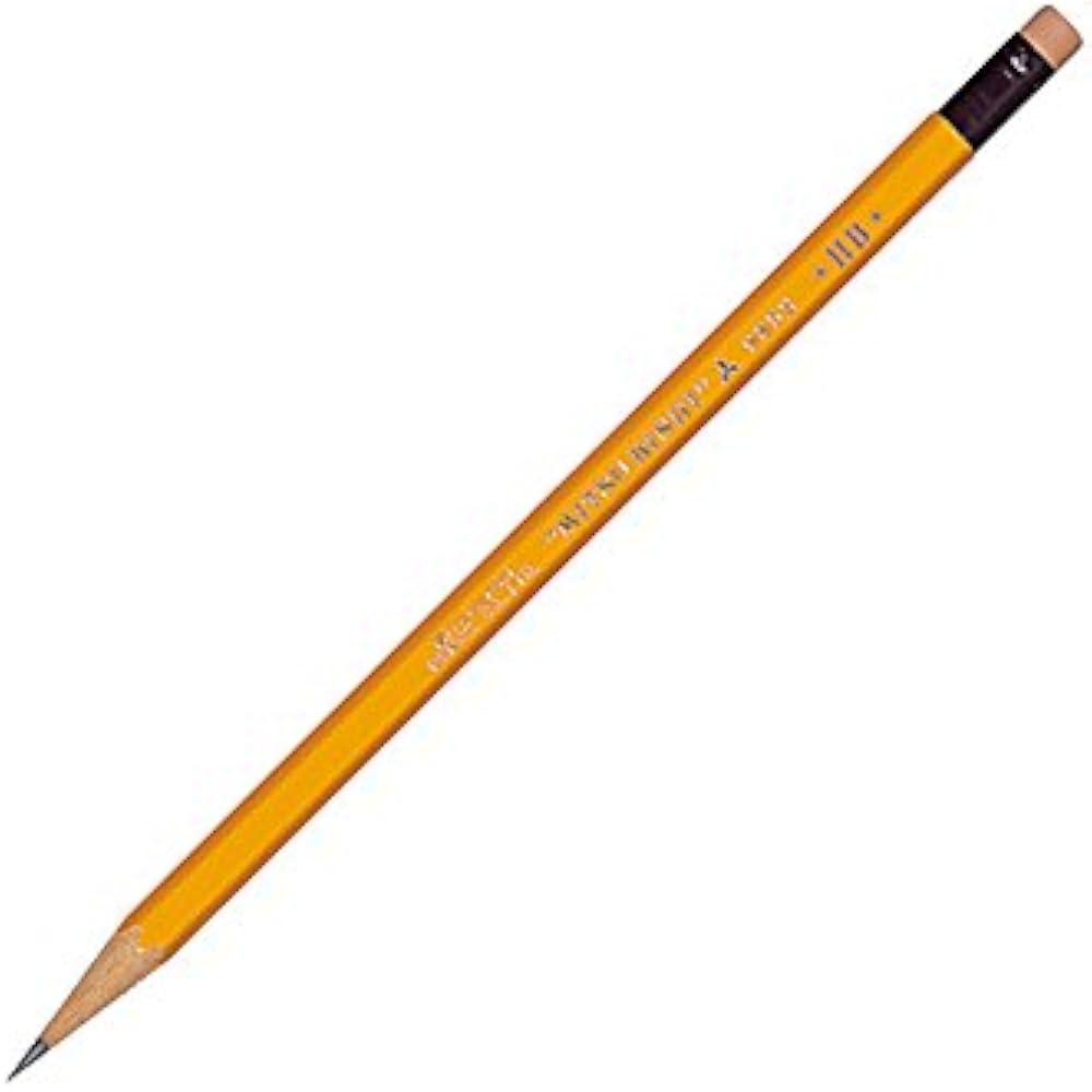 Mitsubishi Pencil Pencil Pencil with Eraser 9852 HB, Pack of 12 K9852HB