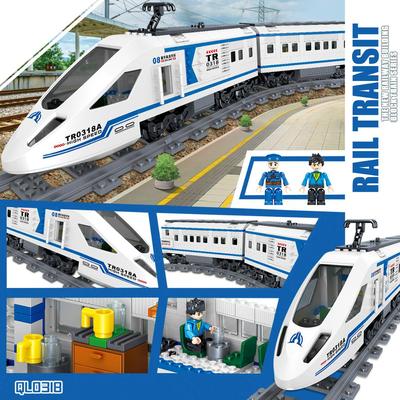 Technic Luxury High-speed Train Building Blocks City Transport Series with Small Figures Bricks Toys Kids Holiday Birthday Gift