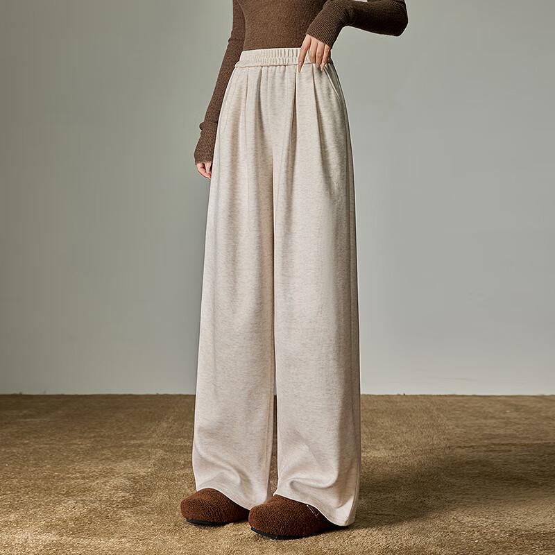 Chuyu Women's 2025 Winter Wide-Leg Casual Pants
