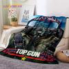 Top Gun Schild Tom Cruise Kampfjet Weiche Flanelldecken, Überwurfdecke Bequeme Decke für Picknick Betten Sofa Haus Schlafzimmer Geschenke
