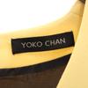 YOKO CHAN made in Japan French sleeve V neck mini dress 36 Yellow Women Used