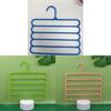 Modern Plastic 5tier Pants Rack With Multiple Storage For Closet Organization