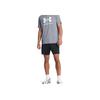 Under Armour Solid Color Comfortable Casual Lace-Up Mid-Waist Three-Quarter Sports Shorts Men shorts Black 1386982-001