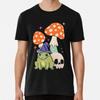 Cottagecore Frog Wizard With Mushroom And Skull Witchcraft Cute Witchy T Shirt