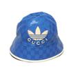 Used adidas GG Crystal Bucket Hat 9539 724628 3HANY 4377 7919 Double G Trefoil Logo M 22.4" Blue Unisex from Japan