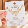 Elegant S925 Silver Butterfly Pearl Earrings: Japanese-Korean Minimalist Design with High-Quality Hollow Luxury Feel
