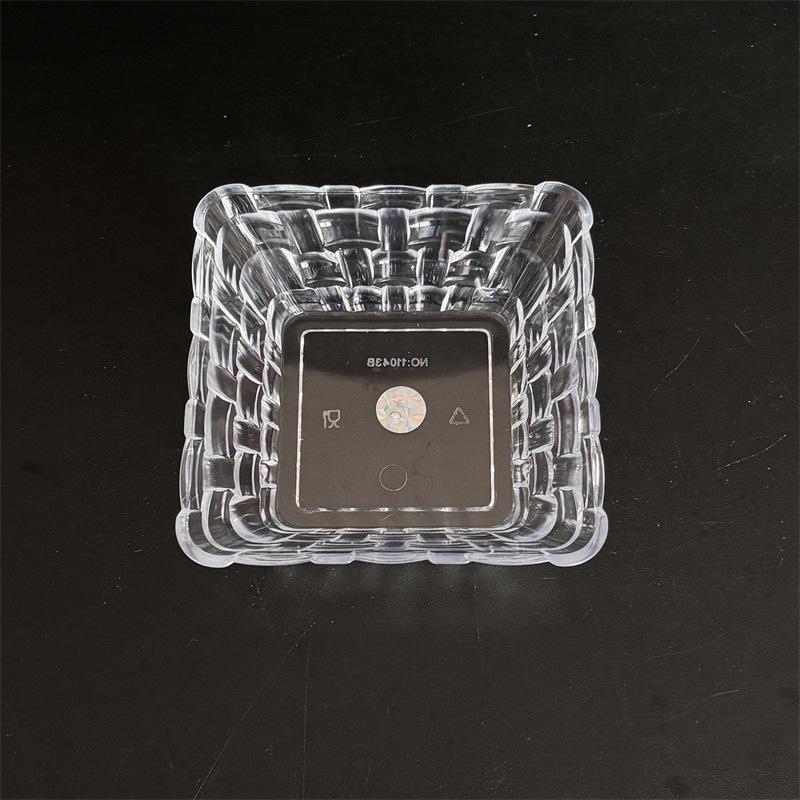 

Акриловая закусочная тарелка Bar K для семечек, фруктов и десертов с отделением для уксуса AS Material прозрачный