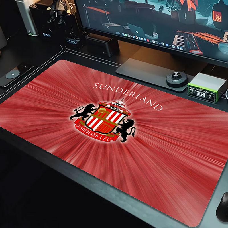 Sunderland A.F Large Size Mouse Pad Large Gaming Table Cushion Non-slip Laptop Tablet Big Mousepad XXL Mat Mini PC Playmat With Lock Edge