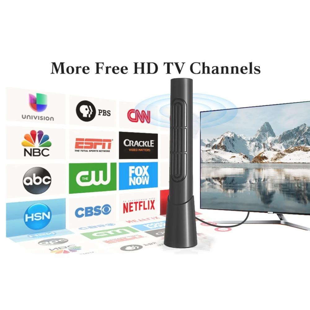 HDTV Digital Antenna for All Smart/Old TV for Smart TV for Local Channels Long Range, Supports 4K DTMB, ATSC, DVB-T2, DMB-T, ISDB-T