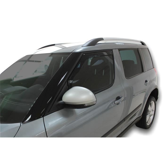 Déflecteurs d'air - J&J AUTOMOTIVE - Heko - Fumé - Acrylique renforcé - Pour Skoda Yeti 2009-2017
