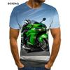 Men's Motorcycle Cool Racing Driver T-Shirts Summer Short Sleeve 3D Print Moto & Biker Street Style Male Tees 6XL Plus Size Tops