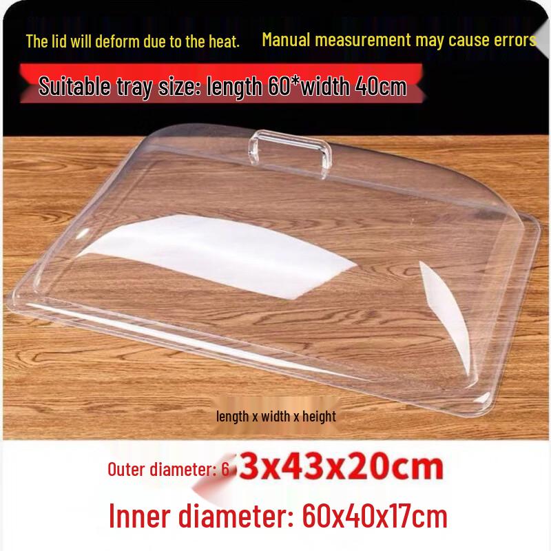 Clear Plastic Food Cover & Dust Lid
