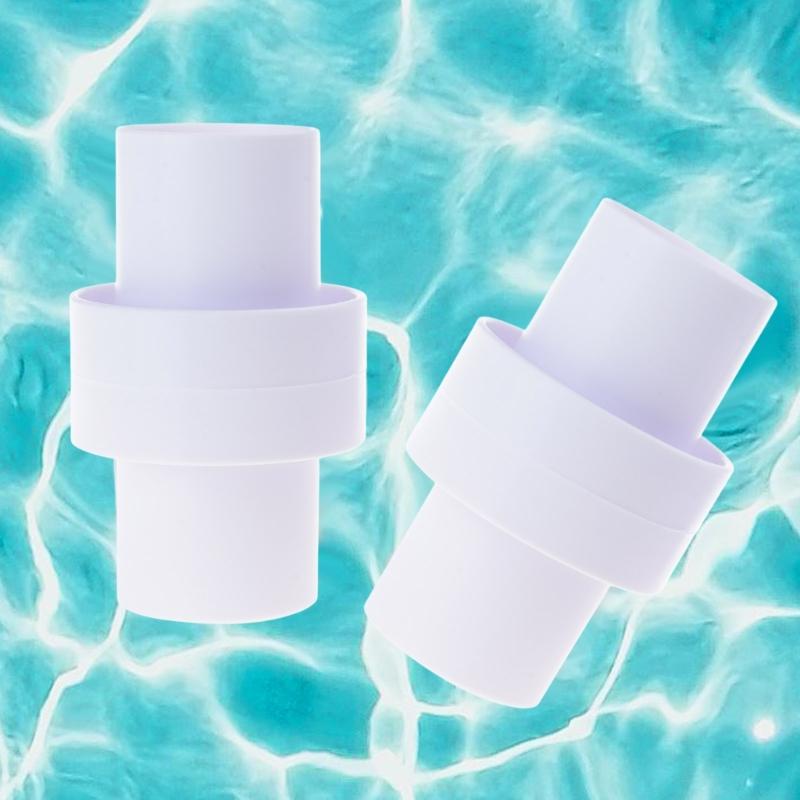 Pack of 2 Multifuntional Pool Vacuum Hose Adapter Pool Hose Connector ABS Texture Suitable for Plastic Pool Equipment