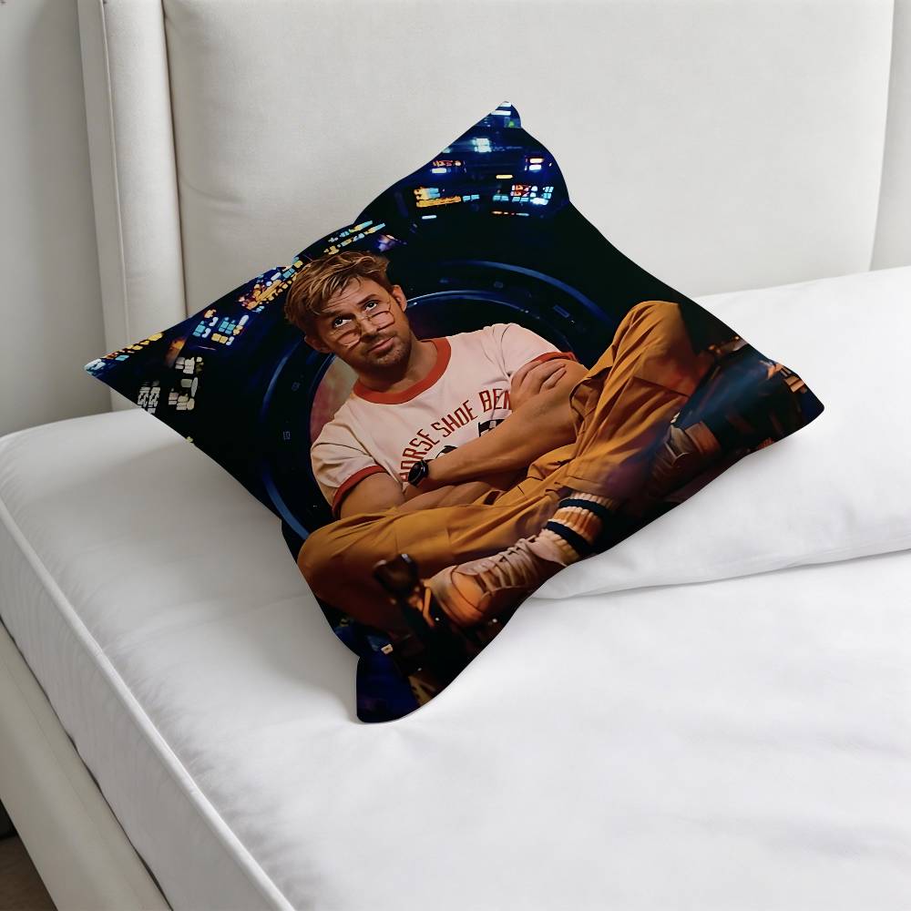 Ryan Gosling Project Hail Mary Decorative Square Pillow Cover Soft Comfortable Pillow Case Sofa Bed Home Decoration